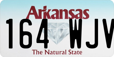AR license plate 164WJV