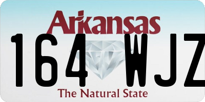 AR license plate 164WJZ