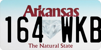 AR license plate 164WKB