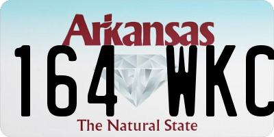 AR license plate 164WKC