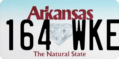 AR license plate 164WKE