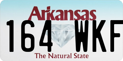 AR license plate 164WKF