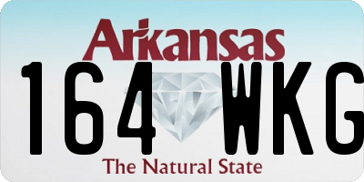 AR license plate 164WKG