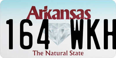 AR license plate 164WKH