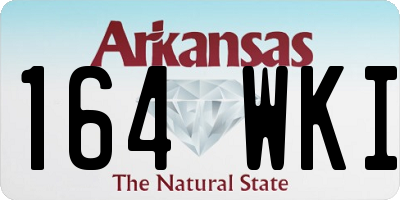 AR license plate 164WKI