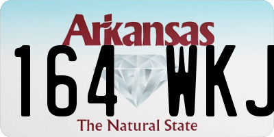 AR license plate 164WKJ