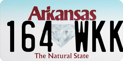 AR license plate 164WKK