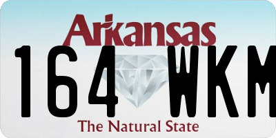 AR license plate 164WKM