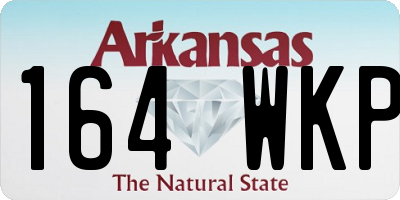 AR license plate 164WKP