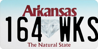 AR license plate 164WKS