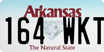 AR license plate 164WKT