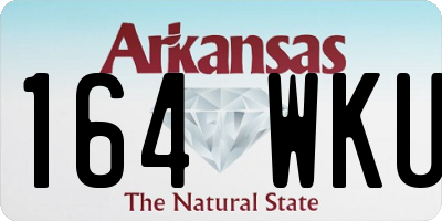 AR license plate 164WKU