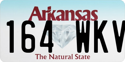 AR license plate 164WKV