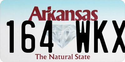 AR license plate 164WKX