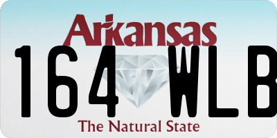 AR license plate 164WLB
