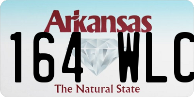 AR license plate 164WLC