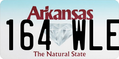 AR license plate 164WLE