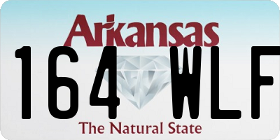 AR license plate 164WLF