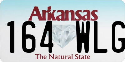 AR license plate 164WLG