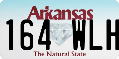 AR license plate 164WLH