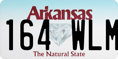 AR license plate 164WLM