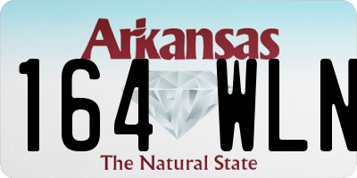AR license plate 164WLN