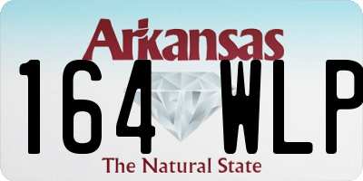 AR license plate 164WLP