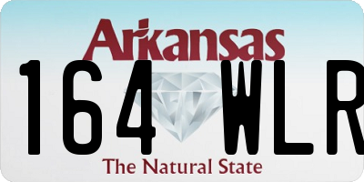 AR license plate 164WLR
