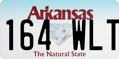 AR license plate 164WLT