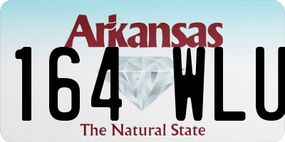 AR license plate 164WLU
