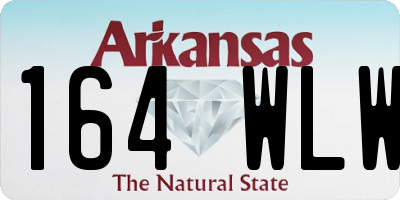 AR license plate 164WLW