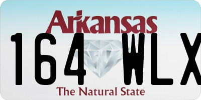 AR license plate 164WLX