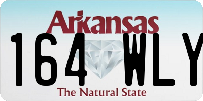 AR license plate 164WLY