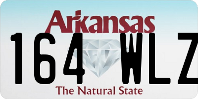 AR license plate 164WLZ