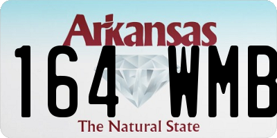 AR license plate 164WMB