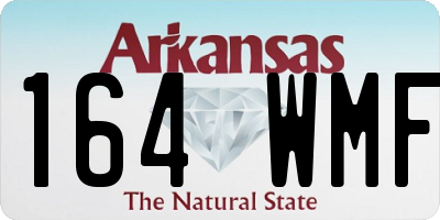 AR license plate 164WMF