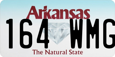 AR license plate 164WMG