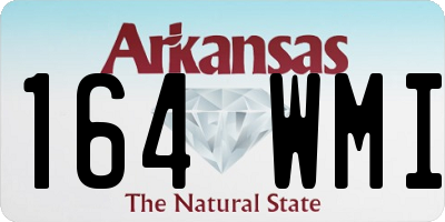 AR license plate 164WMI