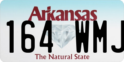 AR license plate 164WMJ