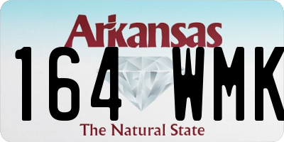 AR license plate 164WMK