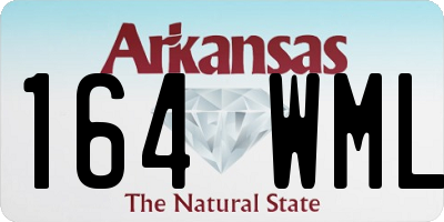 AR license plate 164WML