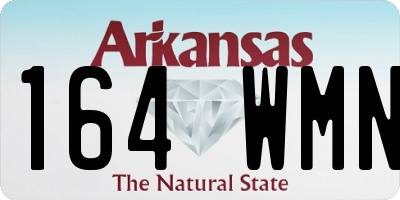 AR license plate 164WMN