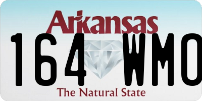 AR license plate 164WMO