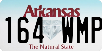 AR license plate 164WMP