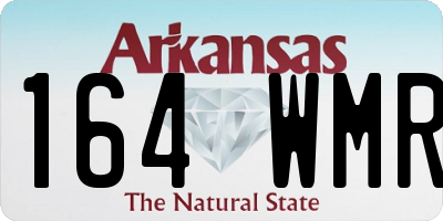 AR license plate 164WMR