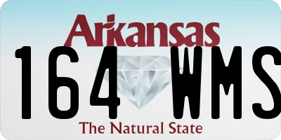AR license plate 164WMS