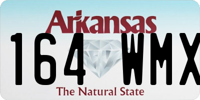 AR license plate 164WMX