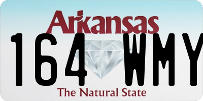 AR license plate 164WMY