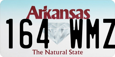 AR license plate 164WMZ