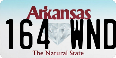 AR license plate 164WND